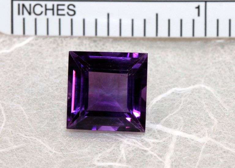 Grape Jelly Natural Amethyst Square