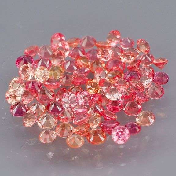 Full fire! 3.91ct top orange Sapphire set