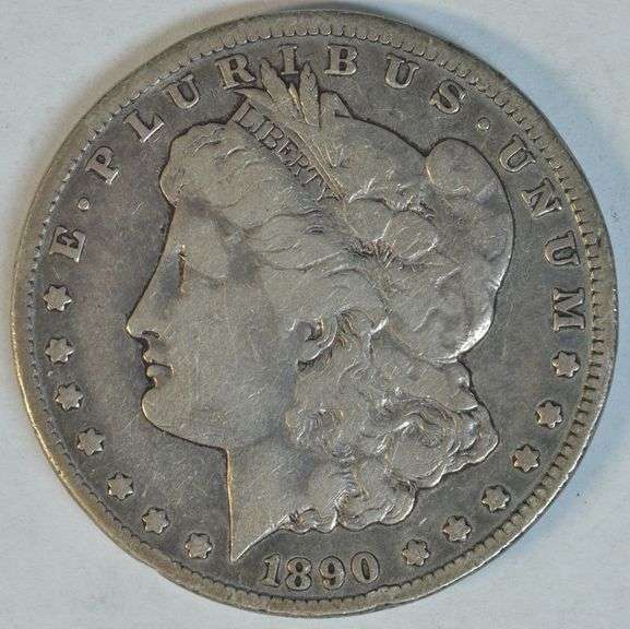 Key date 1890-CC Morgan Silver Dollar in nice condition.