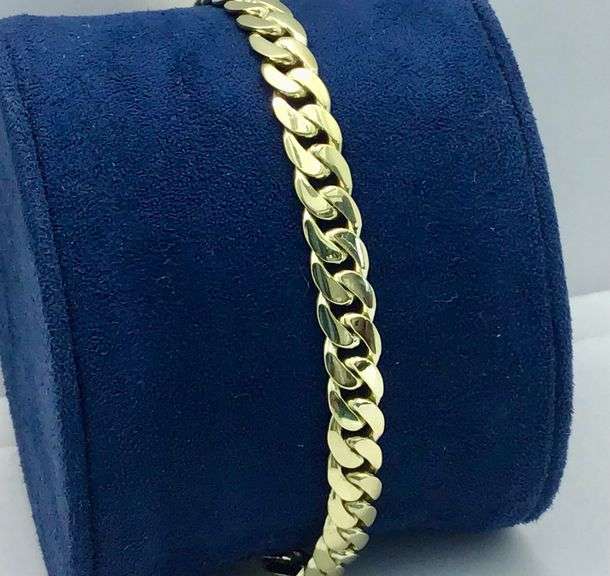 14K Yellow Gold Miami Cuban Link Bracelet
