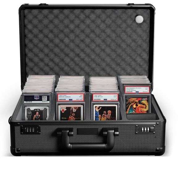Lockable Graded Card Storage Box Holds