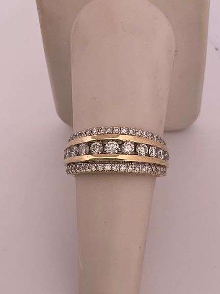 CERTIFIED 14K YELLOW GOLD DIAMOND BAND
