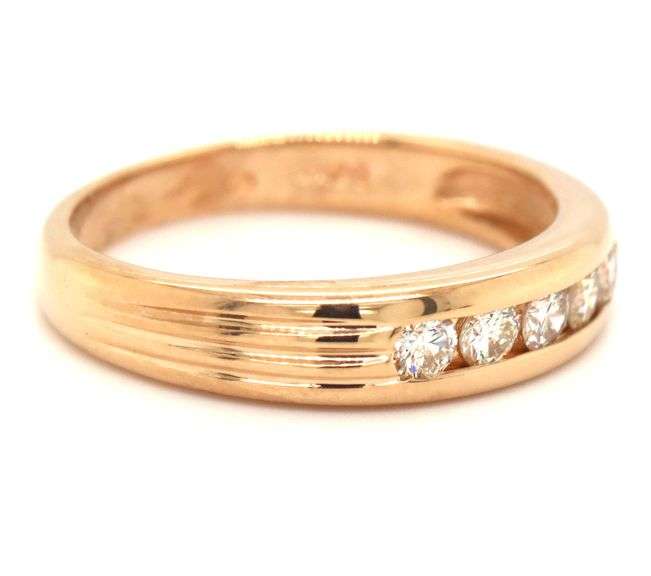 14kt Yellow gold 0.35ctw channel set diamond band