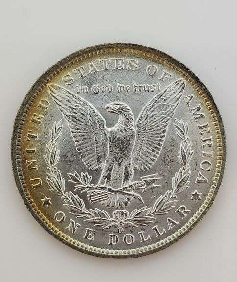 1890 O Morgan Silver Dollar, Toned