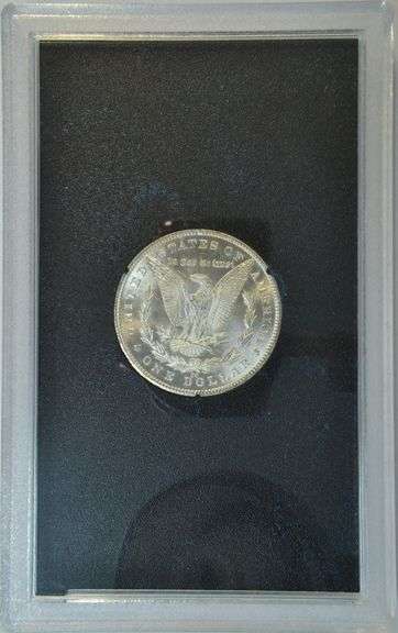 Semi-Prooflike Very Choice BU 1881-CC Morgan Silver Dollar in GSA pack with papers