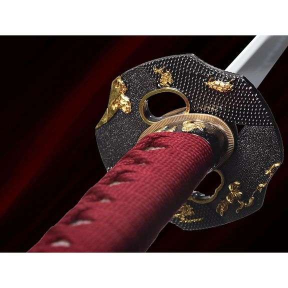 Traditional Japanese Katana Full Tang Clay-Tempered