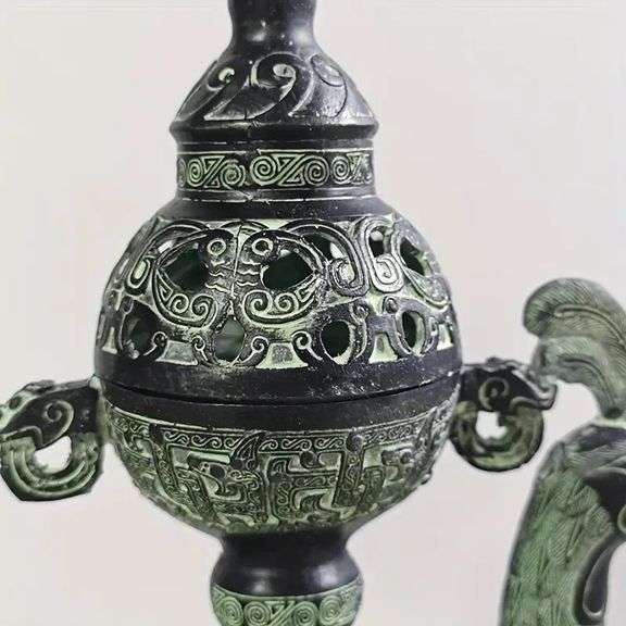Bronze Phoenix Incense Burner