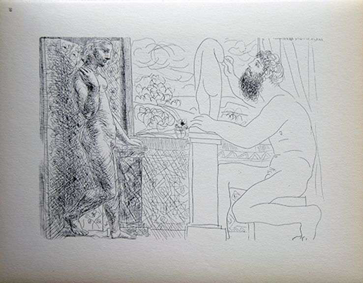 PABLO PICASSO, SCULPTOR SEATED BY A WINDOW