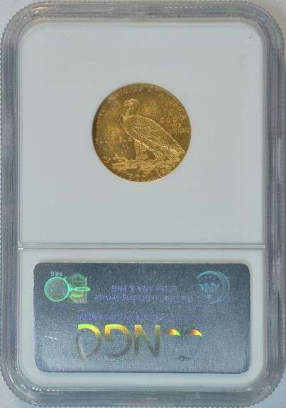 Choice BU better date 1911 $5 Indian Gold Piece. NGC MS62