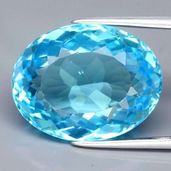 Huge! 14.11ct top Swiss blue Topaz!