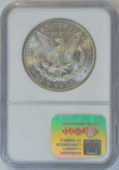 Super lustrous near Gem BU 1882-S Morgan Silver Dollar. NGC MS64