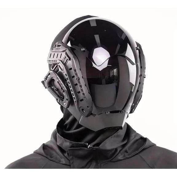 Futuristic Sci-Fi Helmet Mask