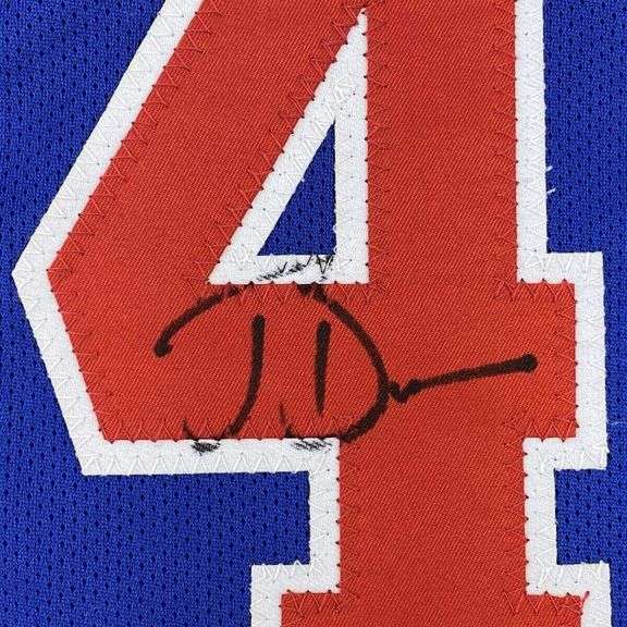 Autographed Joe Dumars Detroit Jersey