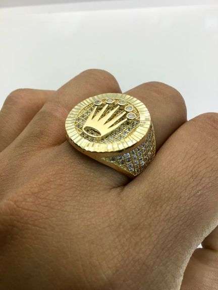 14K Yellow Gold Rolex Ring