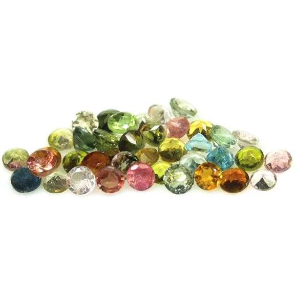 Fancy color! Untreated! 5.98ct vibrant Tourmaline set