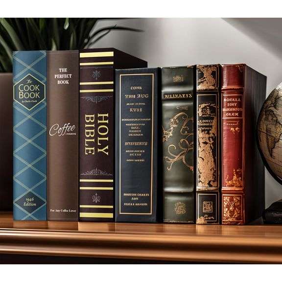 Hidden Book Safe with Combination Lock