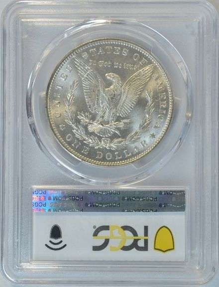 Great creamy-white Gem BU 1887 Morgan Silver Dollar. PCGS MS65