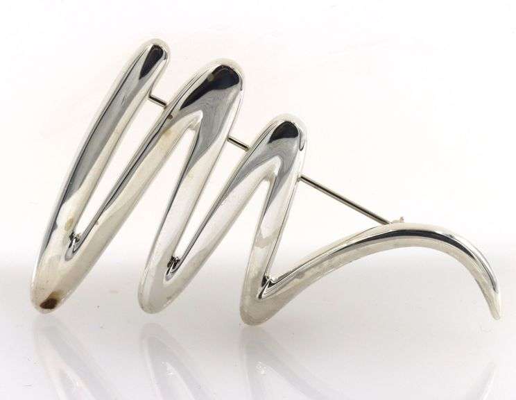 Tiffany & co large zig zag pin