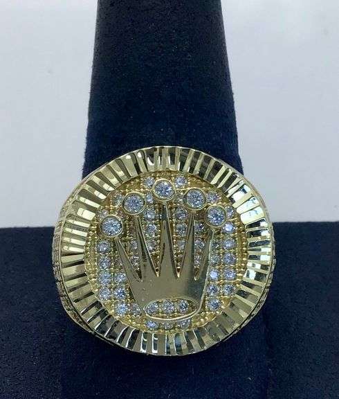 14K Yellow Gold Rolex Ring