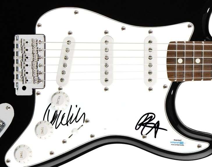 Judas Priest Autographed X2 Signed Guitar Ian Hill Rob Halford ACOA
