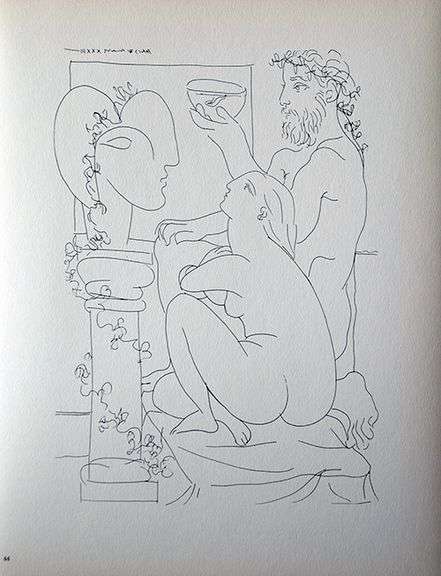 PABLO PICASSO, SCULPTOR WITH FISHBOWL