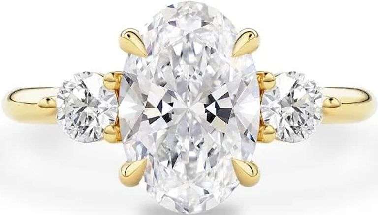 1.16ctw F, VVS1 lab grown diamond with 14k gold ring