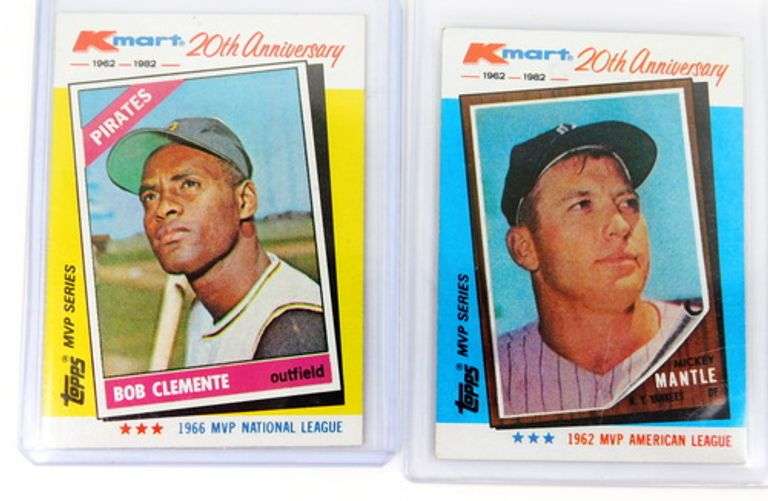 4 Topps Kmart 20th Anniv Baseball Cards, All Greats