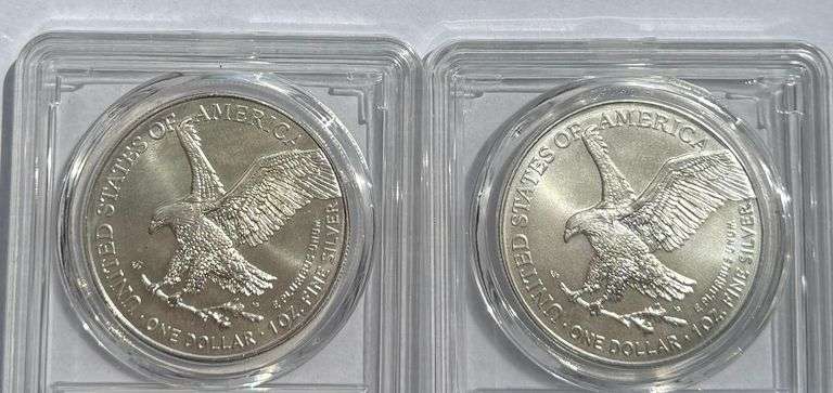 2022 Type Two & 2023 Uncirculated Silver Eagles