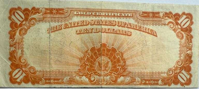 Sharp $10 Series of 1922 Gold Certificate