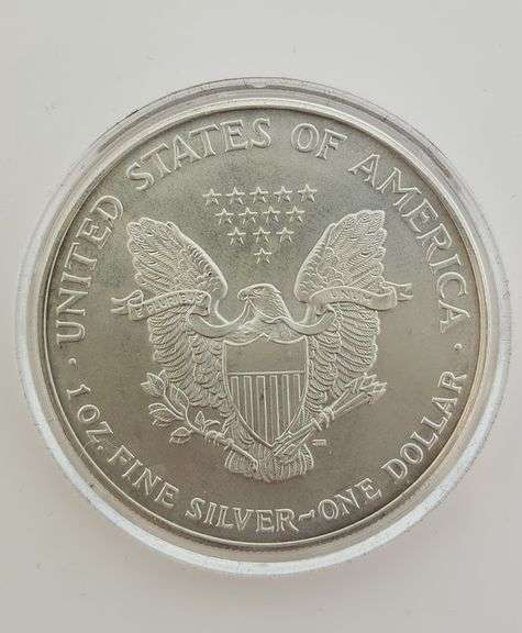2001 Silver Eagle With Colorized Dale Earnhardt Cover