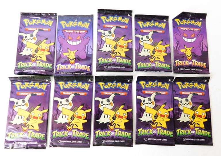 10 Pokémon Trick or Trade Sealed Packs