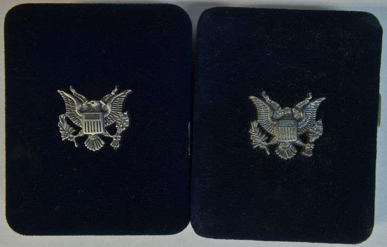 Gem Proof $1 Silver Eagles from 1998 & 2004 in velvet boxes