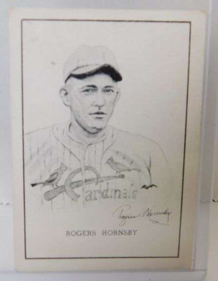 Roger Hornsby 1950's Callahan Hall of Fame Baseball Card