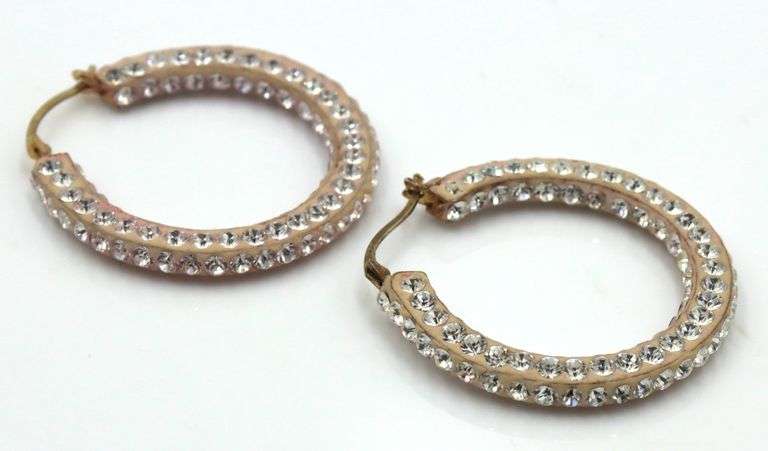 Lot of Vintage 925 sterling silver hoop earrings and bracelet