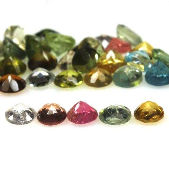 Fancy color! Untreated! 5.98ct vibrant Tourmaline set