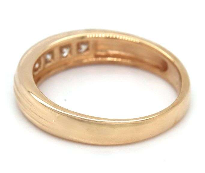 14kt Yellow gold 0.35ctw channel set diamond band