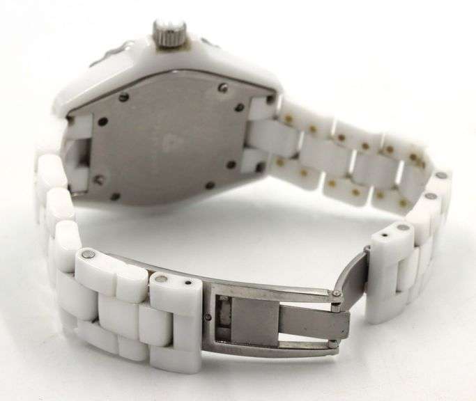 Swiss Legend Karamica white ceramic diamond quartz watch