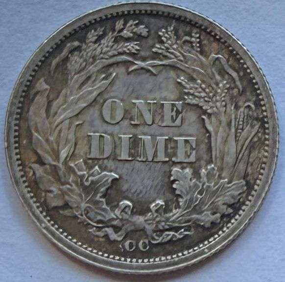 1877 CC Seated Dime.