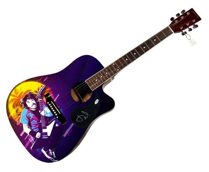 Dave Grohl Autographed Signed Acoustic Graphics Guitar ACOA