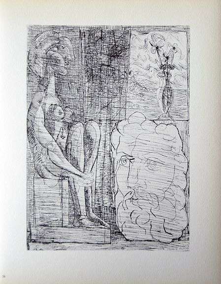 PABLO PICASSO, SCULPTURE OF SEATED NUDE