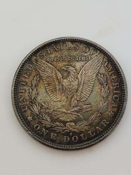 1881 S Morgan Silver Dollar, Toned "Flashy" UNC