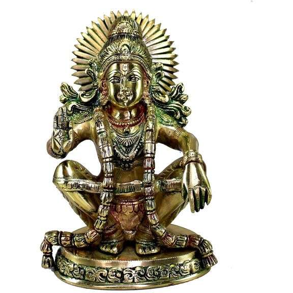 Brass Ayyappa Swamy Hindu Deity