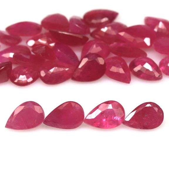 Hot hot hot! 13.24ct fire red Ruby set! Heated only!