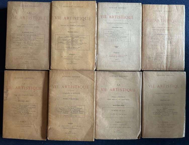 Investment! Extremely collectable and rare collection of Rodin, Pissarro, Renoir. La Vie Artistique 