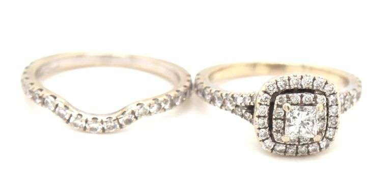 Neil Lane 14K WG 2 Pc. Diamond Halo Set