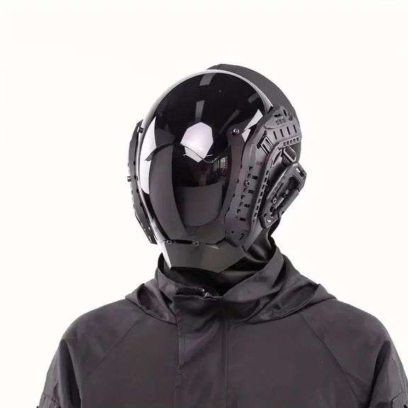 Futuristic Sci-Fi Helmet Mask