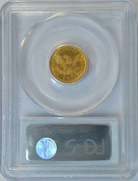 Super PCGS MS64 graded 1907 $2.50 Liberty Gold Piece