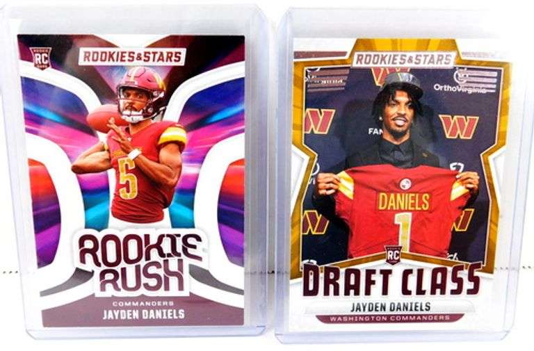 2 Jayden Daniels Rookie Football Cards