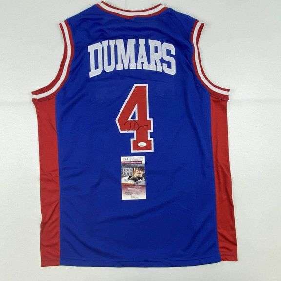 Autographed Joe Dumars Detroit Jersey