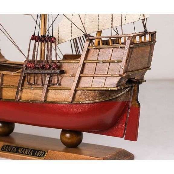 Wooden Model Ship Santa Maria 1492 Fully Assembled